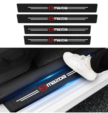 Autocollants de protection de seuil de porte Mazda 4pièces