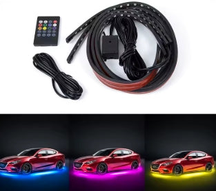 Bande lumineuse LED RGB fluo sous-carrosserie, éclairage