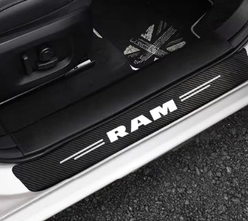 Autocollants de protection sur le seuil de porte dodge ram