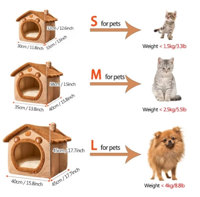 Maison amovible lavable pour chats & chiot