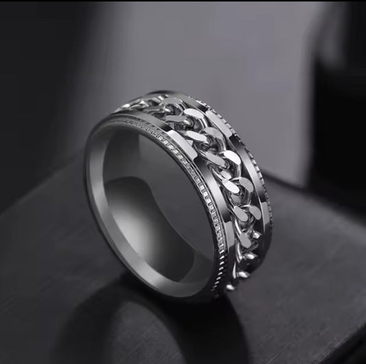 Bague pour homme acier Titanium