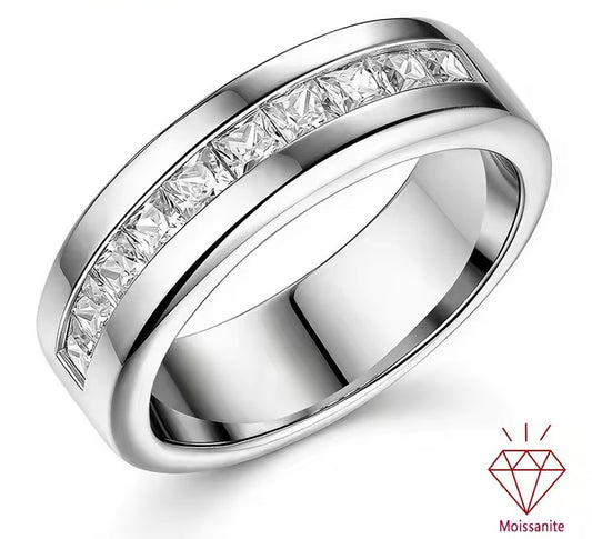 Bague pour homme mossanite