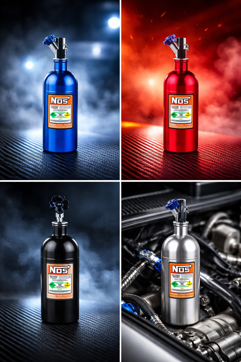 Désodorisant pour voiture NOS fraise, raisin, citron,