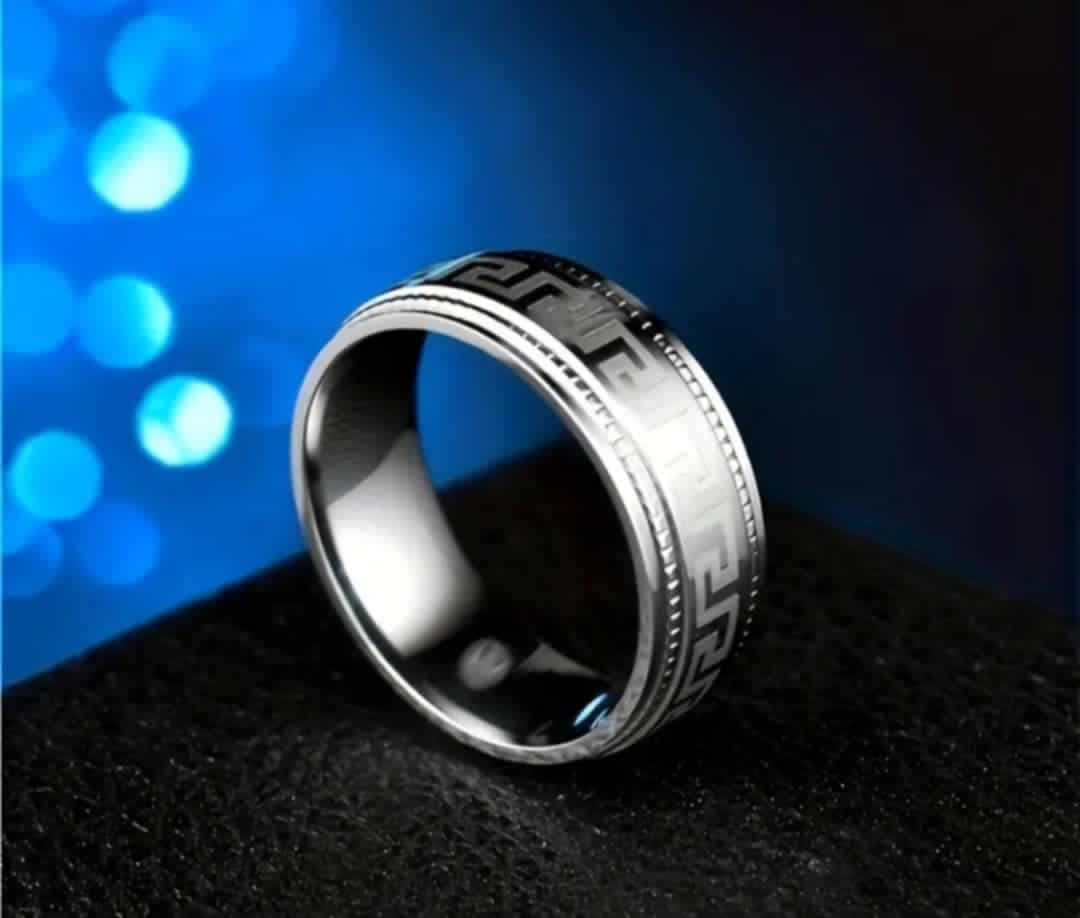 bague jonc pour homme acier inoxydable